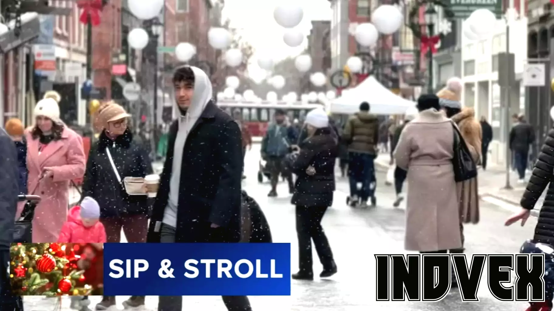 Old City Transforms into a Winter Wonderland for Sip and Stroll Event